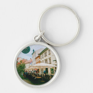 stadsgezicht van Ljubljana Sleutelhanger
