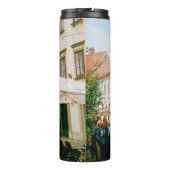 stadsgezicht van Ljubljana Thermosbeker (Achterkant)