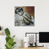 Stadsgraffiti straatkunst poster (Thuiskantoor)