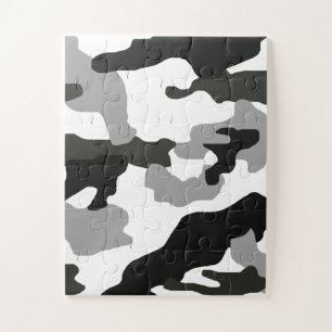 Stadsgrijze camouflage nr. 15 legpuzzel