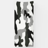 Stadsgrijze camouflage nr. 15 spandoek (Verticaal)