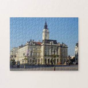 Stadshal op een Liberty Square in Novi Sad Legpuzzel