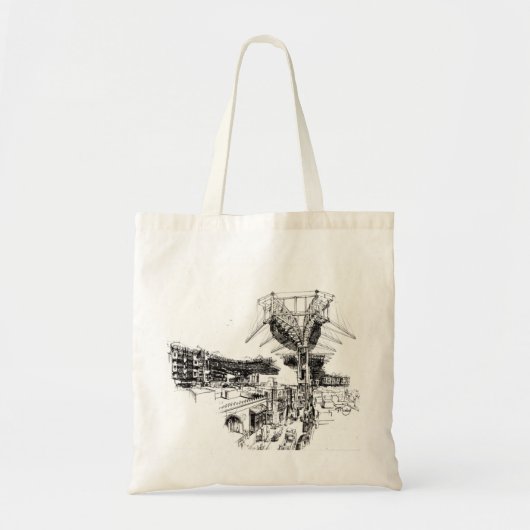 Stadsherbouwmachine Tote Bag (Voorkant)