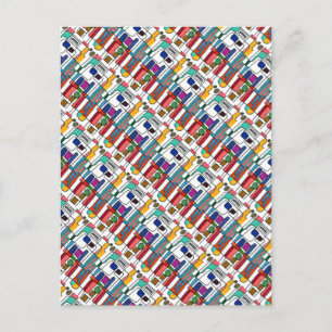 "Stadskaart" Afbeelding Abstract Briefkaart