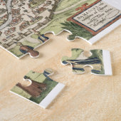 Stadskaart Damascus, Syrië, 1620 (graving) Legpuzzel (Zijkant)