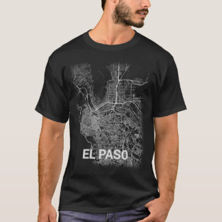 Stadskaart El Paso (LARGE PRINT) T-shirt