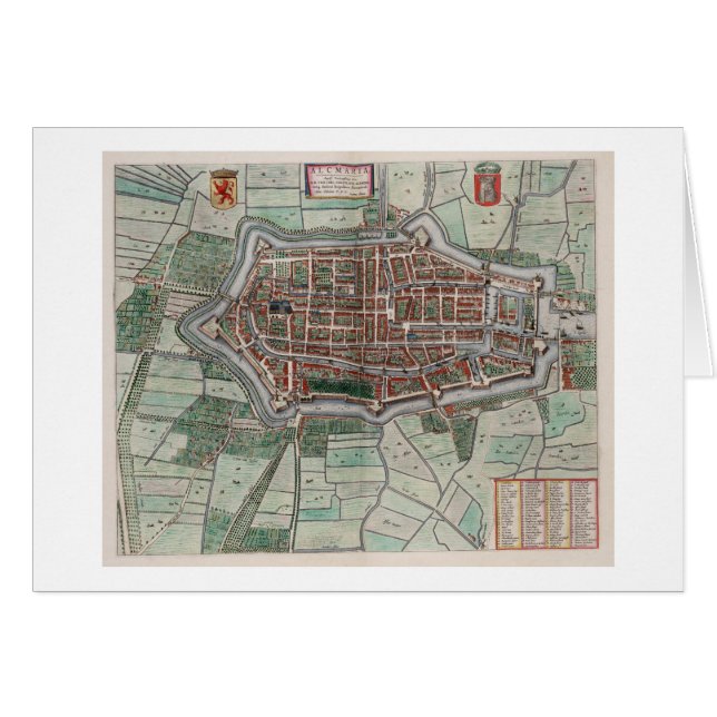  stadskaart van Alkmaar (Voorkant Horizontaal)