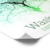 Stadskaart Washington DC Poster (Hoek)