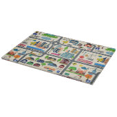 Stadskaartpatroon Snijplank (Hoek)