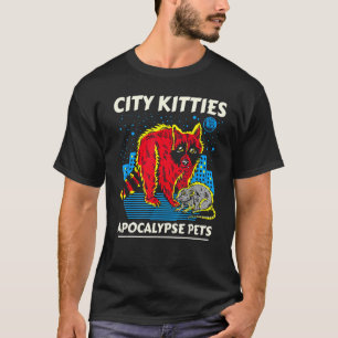 StadsKatten Apocalypse Pets Raccoon Opossum Class T-shirt