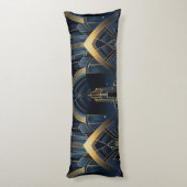 Stadskerk in Art Deco Lichaamskussen (Achterkant (Verticaal))