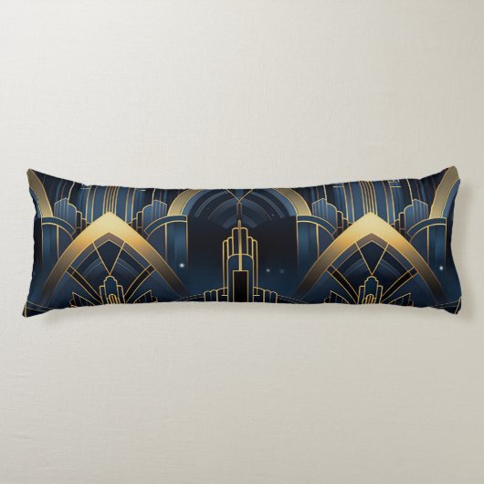 Stadskerk in Art Deco Lichaamskussen (Voorkant)