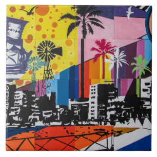 Stadskunst 18. tegeltje