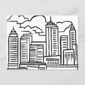 Stadslandschap Briefkaart (Voorkant)