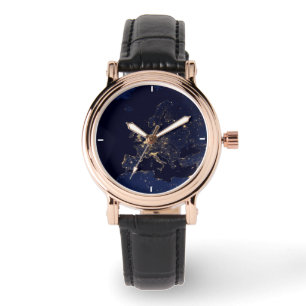 Stadslichten in verschillende Europese en Noordse  Horloge