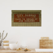 Stadsmetro Poster (Keuken)