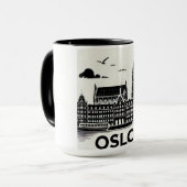 Stadsmog - Oslo, Noorwegen Mok (Voorkant links)