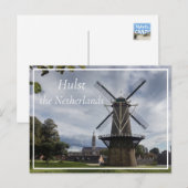 Stadsmolen, Hulst, Nederland Briefkaart (Voorkant / Achterkant)