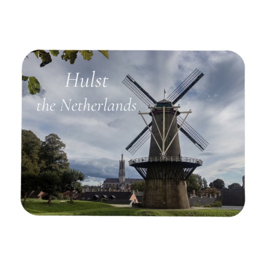 Stadsmolen, Hulst, Nederland Magneet (Horizontaal)