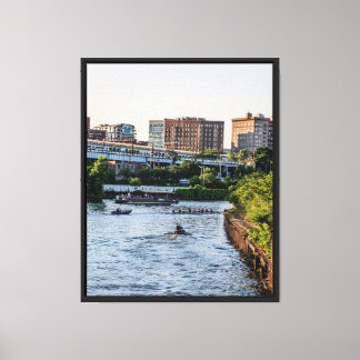 Stadsomgeving Canvasprint met spanframe Canvas Afdruk