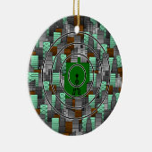 Stadspatroon met radiotoren keramisch ornament (Rechts)