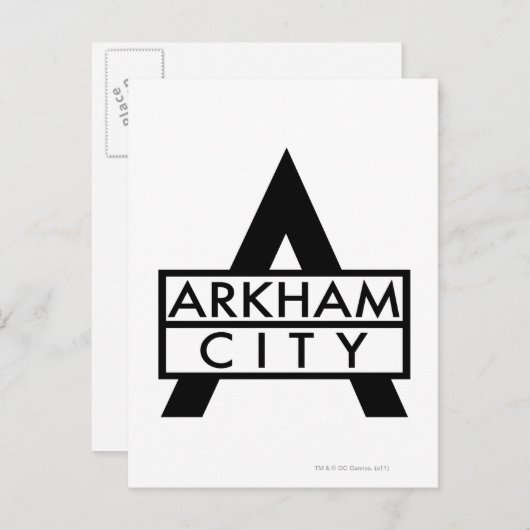 Stadspictogram Arkham Briefkaart (Voorkant / Achterkant)