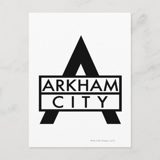 Stadspictogram Arkham Briefkaart (Voorkant)