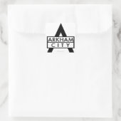 Stadspictogram Arkham Vierkante Sticker (Tas)