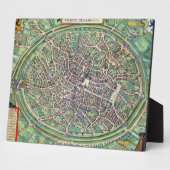 Stadsplan Brugge uit "Civitates Orbis Terraru" Fotoplaat (Zijkant)