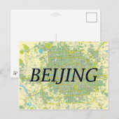 STADSPLATTEGROND BRIEFKAARTEN ♥ Beijing (Voorkant / Achterkant)