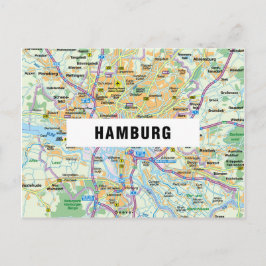 STADSPLATTEGROND BRIEFKAARTEN ♥ Hamburg