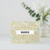 STADSPLATTEGROND BRIEFKAARTEN ♥ Madrid (Staand voorkant)
