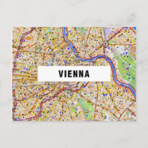 STADSPLATTEGROND BRIEFKAARTEN ♥ Wenen