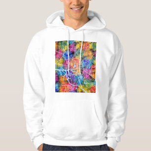 Stadsplattegrond Hamburg Duitsland Hoodie