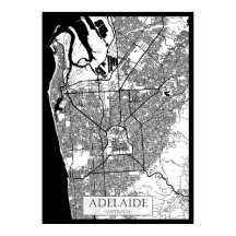 Stadsplattegrond van Adelaide Australië