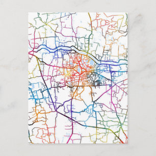 Stadsplattegrond van Cumilla Bangladesh Briefkaart