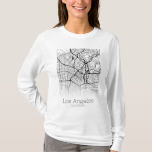 Stadsplattegrond van Los Angeles T-shirt