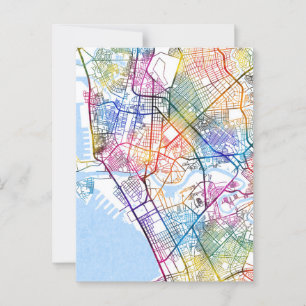 Stadsplattegrond van Manilla Filipijnen Briefkaart