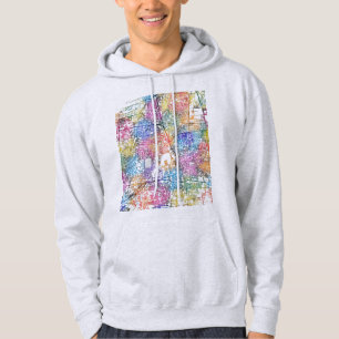 Stadsplattegrond van Medan Indonesië Hoodie