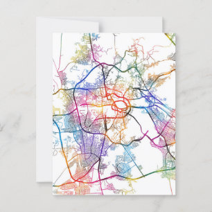 Stadsplattegrond van Mekka, Saoedi-Arabië Briefkaart
