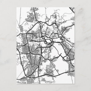 Stadsplattegrond van Mekka, Saoedi-Arabië Briefkaart