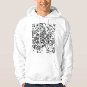 Stadsplattegrond van München Duitsland Hoodie