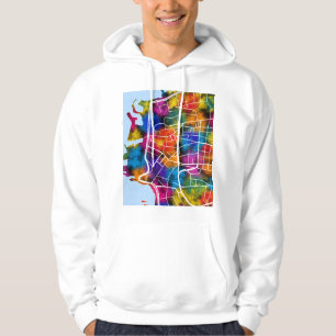 Stadsplattegrond van Ras Beirut Libanon Hoodie