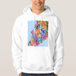 Stadsplattegrond van Salvador Brazilië Hoodie