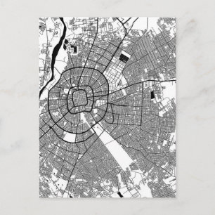 Stadsplattegrond van Santa Cruz de la Sierra Boliv Briefkaart