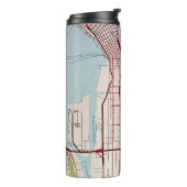 Stadsplattegrond van Seattle Thermosbeker (Gedraaid links)