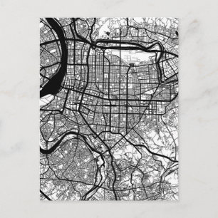 Stadsplattegrond van Taipei Taiwan Briefkaart