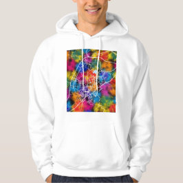 Stadsplattegrond van Yunfu China Hoodie