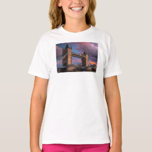 Stadsprofiel Zonsondergang & gepersonaliseerde log T-shirt
