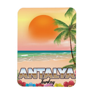 Stadsreisposter Antalya Turkije Magneet